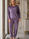 Boyraz Winter Women's Pyjama Set Lilac