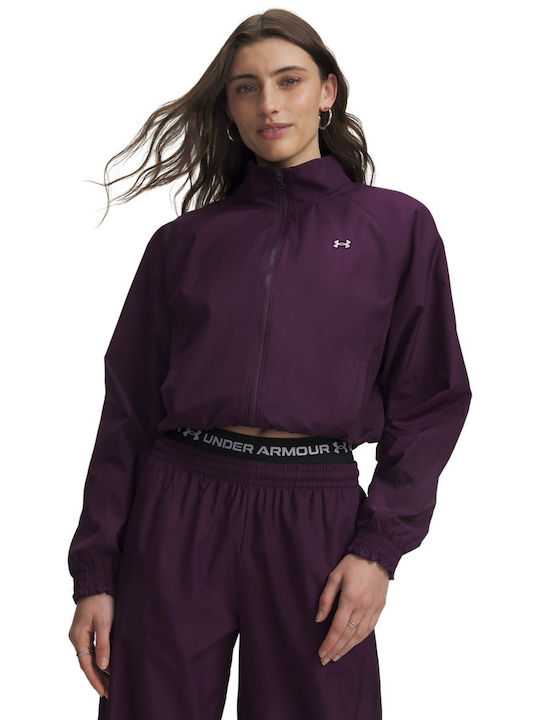 Under Armour Geacă De Iarnă Țesută Pentru Femei Violet