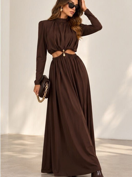 Amelia Maxi Dress for Wedding / Christening Brown