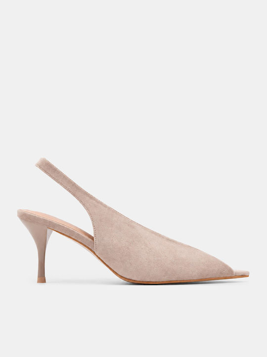 Luigi Suede Pointed-Toe Pumps with High Heel Da...