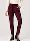 Damen Stoffhose Burgunderrot T26211-BURGUNDERROT