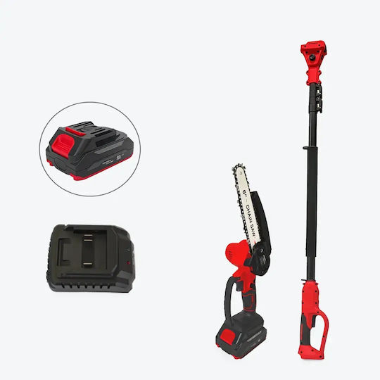 Maxergo MX-PS26062B Τηλεσκοπικό Κονταροπρίονο Μπαταρίας 18V 2x2Ah Συνολικού Μήκους 260cm
