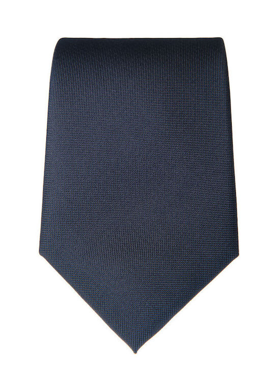 Manetti Herren-Seidenkrawatte mit Muster in Blau