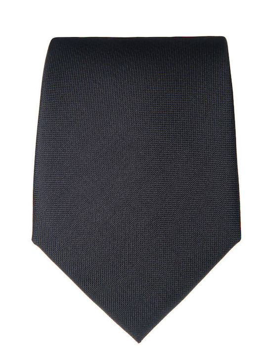 Manetti Herren-Seidenkrawatte mit Muster in Schwarz