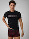 Men's T-Shirt and Checked Boxer Set Guess U6bx07k5384 Pmsw