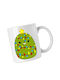 Weihnachtlicher Keramikbecher mit Bäumchen 330 ml (mit Personalisierung)