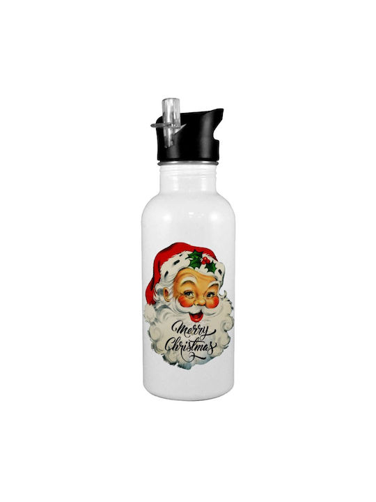 Santa Vintage Sticlă de Apă din Oțel Inoxidabil 592 ml Alb