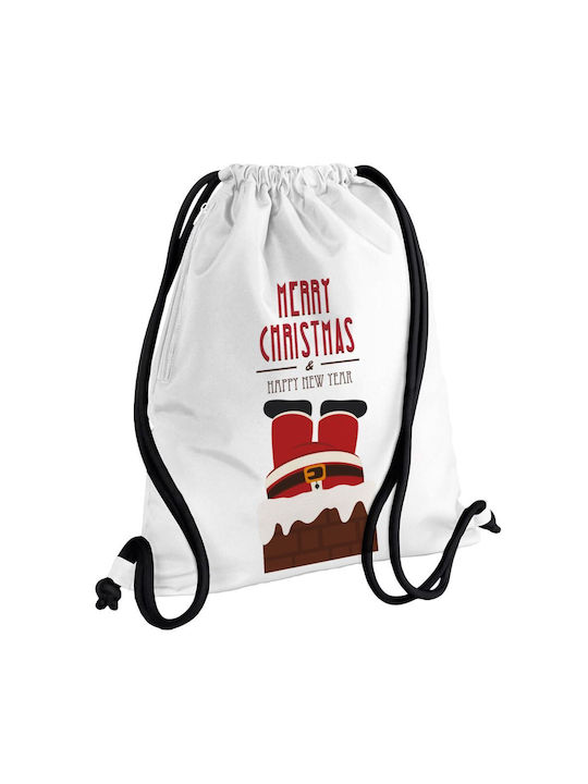Koupakoupa Merry Christmas Chimney Rucsac pentru Sală Alb