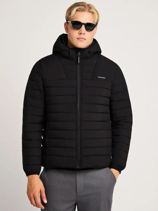 Funky Buddha Geacă Puffer Neagră