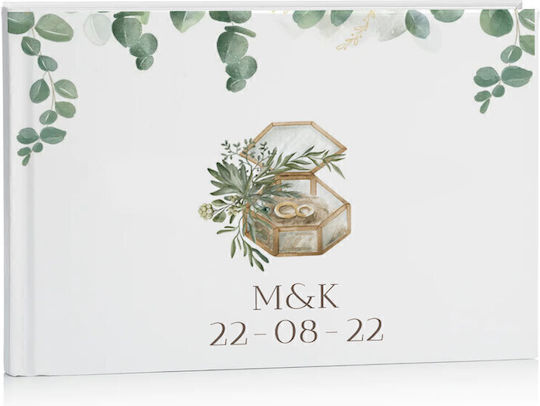 Книга За Сватбени Пожелания Кутия За Пожелания Пръстени 27 X 21 См D15010 Bal-d15010-kouti-me-veres