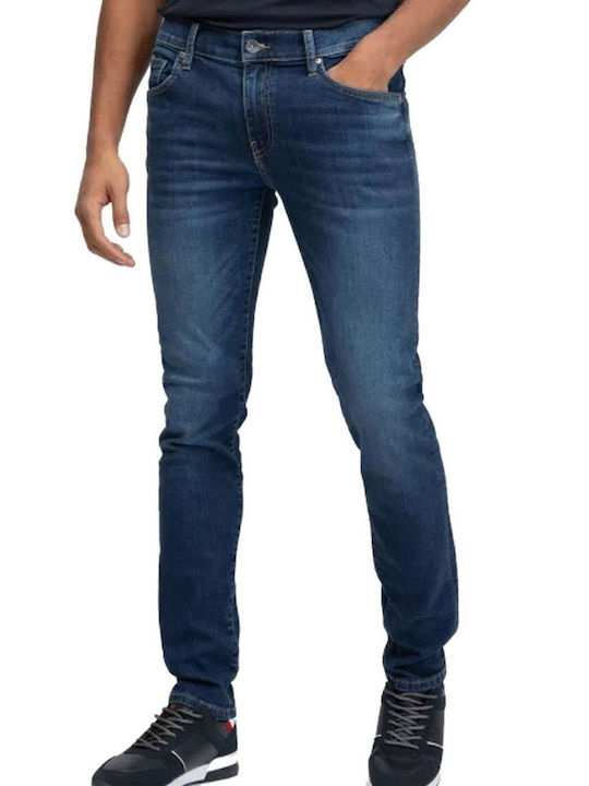 Jeffray Мъжки Дънков Панталон Skinny Fit Син, Blue