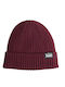 Sunset Beanie Men's Knitted Beanie in Burgundy