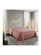 To megalo pazari Super Soft Velvet Blanket King Size 220x240 cm Dusty Pink