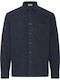Long Sleeve Denim Overshirt Dark Blue