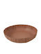Beauty Home Decorative Metallic Orange Platter 20x5 cm