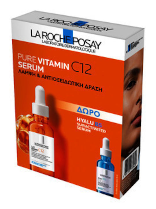 La Roche Posay Pure Vitamin C12 Комплект за Грижа за Против Стареене и Блясък 2 бр La Roche Posay Pure Vitamin C12 Комплект за Грижа за Против Стареене и Блясък 2 бр