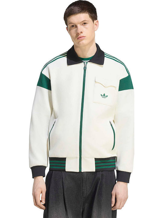 adidas Track Top Ανδρική Ζακέτα Track Jacket Εκρού