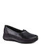 Leather Women's Moccasins in Black