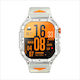 Microwear Smartwatch K70a Silver Case Gray Silicone Strap