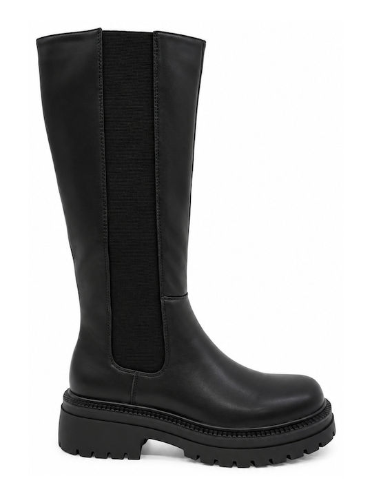 Women's Boots with Elastic Brown