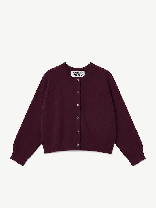 Wild Pony Πλεκτή Ζακέτα Aubergine