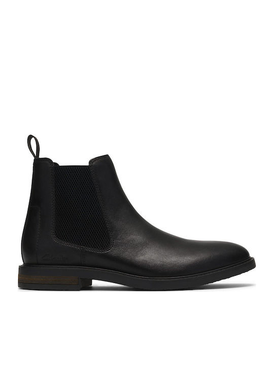 Clarks Jaxen Easy Schwarze Chelsea-Stiefel Aus ...