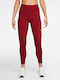 Dri-FIT One Training Дамски Клинове със Скъсена Дължина и Висока Талия Tough Red / White