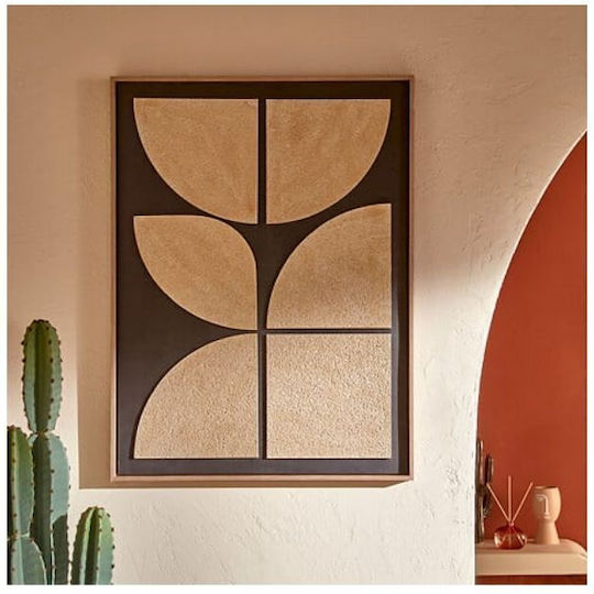 3D Relief Decorative Painting Geometric Design 60x80 Cm Aria Trade