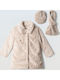 Kids’ Short Beige Fur Coat