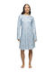 Galaxy Damen-Winter-Nachthemd Mehrfarbig
