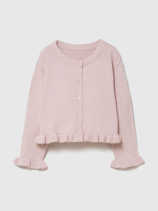 GAP Παιδική Ζακέτα Βαμβακερή Pink
