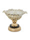 Dekorative Schale Aus Glas Gold 20x20x8cm