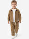 Kids Set with Pants 3 Pieces Brown