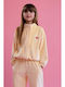 Kids Sweatpants Set With Jacket Yellow