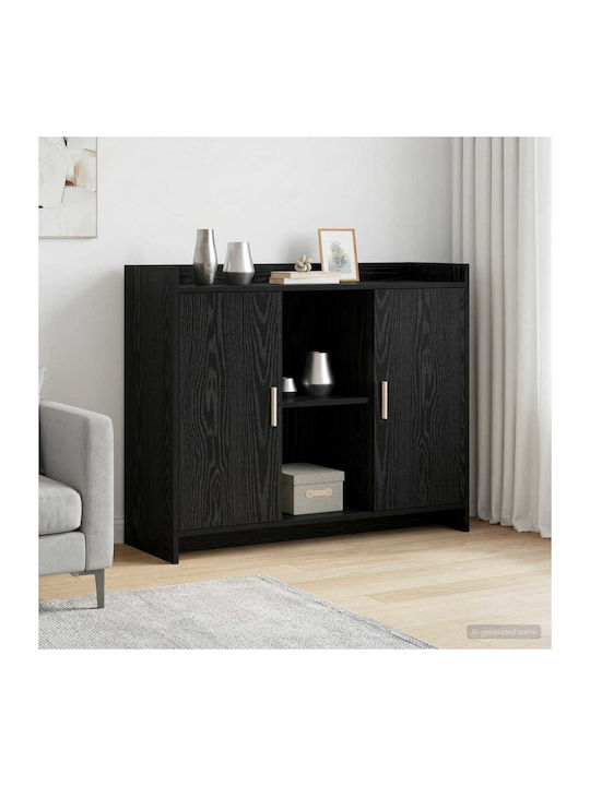 Бюфет от Дърво и Метал Black Oak 98.5x33x80 см