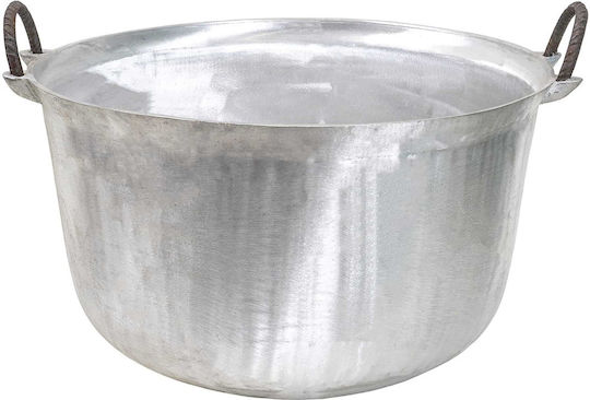 60-l-Aluminiumkochtopf für Lebensmittel mit rundem Boden und Griffen