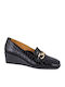 Damen Slip-Ons Schwarz E9604-08-Schwarz