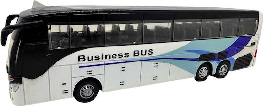 Metal Model Luxury Bus White 1:30 Lights Sounds Spring