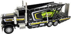 Metal Plastic Model Car Transporter Truck 1:43 Sports Car Ramp Lights Sounds Metal Plastic Model Car Transporter Truck 1:43 Sports Car Ramp Lights Sounds