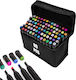 Markere Permanente Multicolore 1 mm Set de 80 de culori