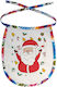 Koupakoupa Santa Claus Gifts Wasserdichtes Lätzchen aus 100 % Baumwolle mit Bändern