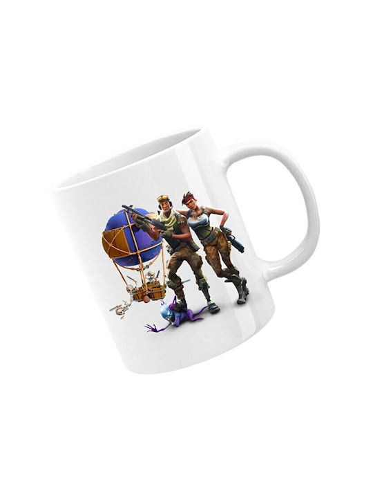 Fortnite Κούπα Κεραμική Λευκή 330ml