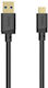 HAMA USB 3.2 кабел USB-C мъжки – USB-A черен 3 m 00202007