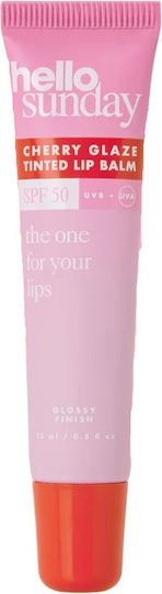 Hello Sunday Balsam de buze SPF50 cu Glazură de Cireșe 15 ml