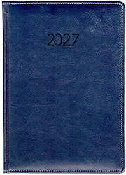Ydrogeios Daily Planner 2027 Blue 15x21 cm