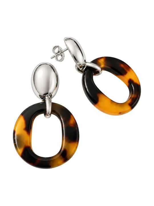 Silver Tortoiseshell Women's Earrings Silverline 0130384802/tortoiseshell Silver White 0130384801 Silver Tortoiseshell Women's Earrings Silverline 0130384802/tortoiseshell Silver White 0130384801