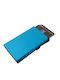 Credit Card Holder with NFC Protection & Engraving Option 6-7 Cards Blue