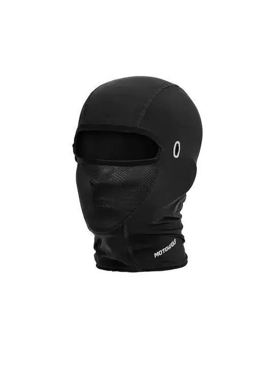 Motowolf Full-Face-Motorrad-Sturmhaube Schwarz
