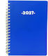 Ydrogeios Daily Diary 2027 Blue Spiral 21x29cm