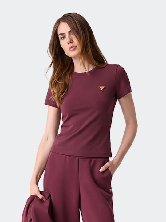 Guess Colette Γυναικείο T-shirt Κόκκινο